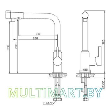 Смеситель AV Engineering AVTRO1-10631 картинка 4